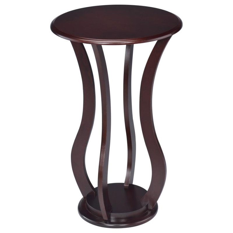 900934 Elton Round Top Accent Table Cherry