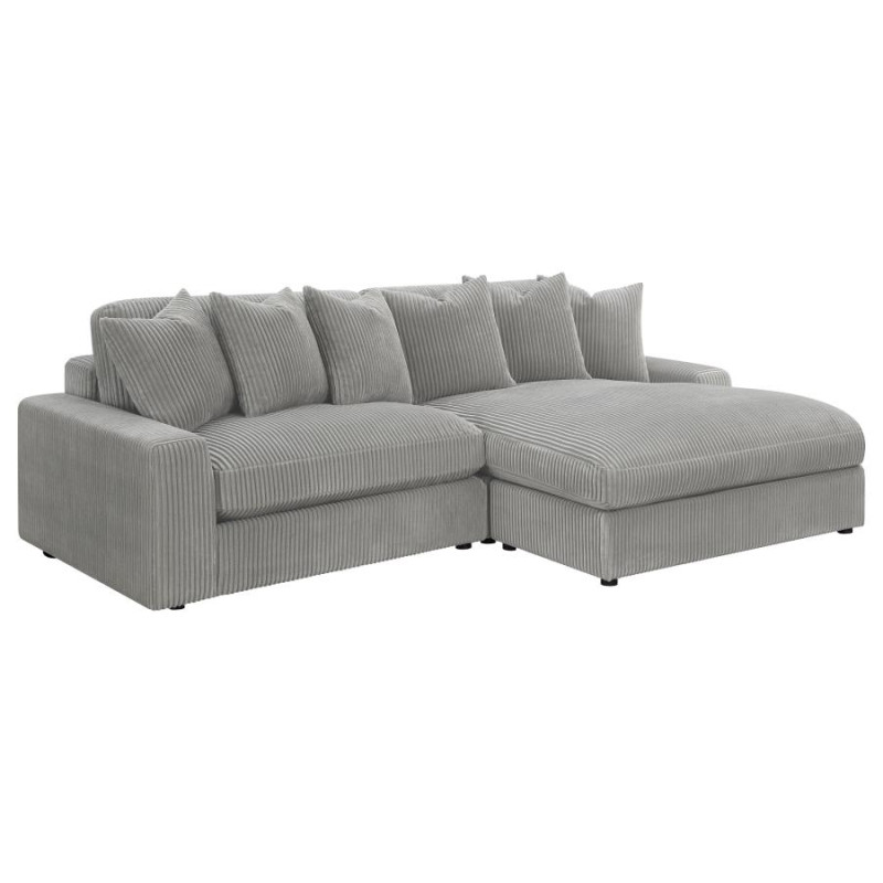 509900 Blaine Upholstered Reversible Sectional Fog