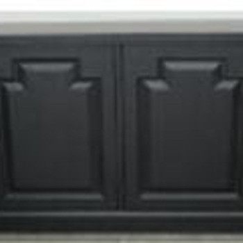 115535 Florence 4-Door Dining Sideboard Buffet Cabinet Antique Black