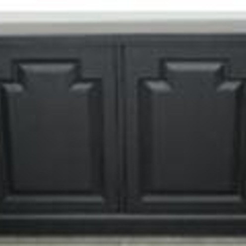 115535 Florence 4-Door Dining Sideboard Buffet Cabinet Antique Black