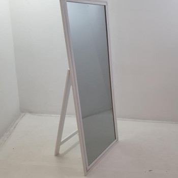 960963 Windrose Full Length Floor Standing Tempered Mirror With LED Lighting White