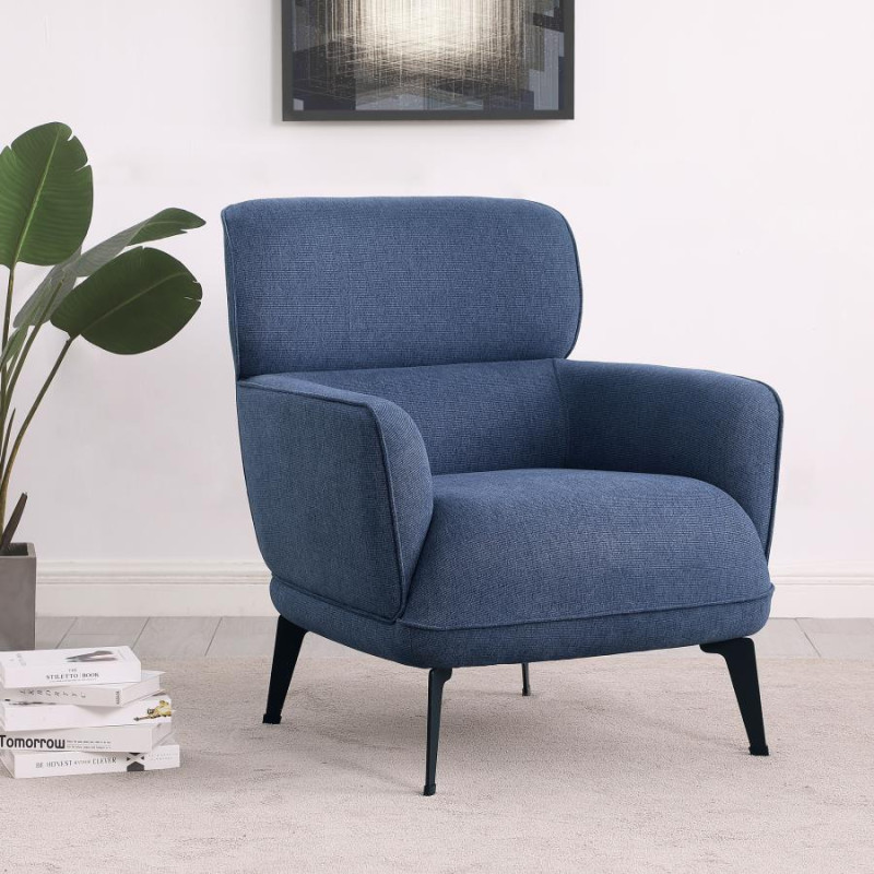 903083 Andrea Heavy Duty High Back Accent Chair Blue