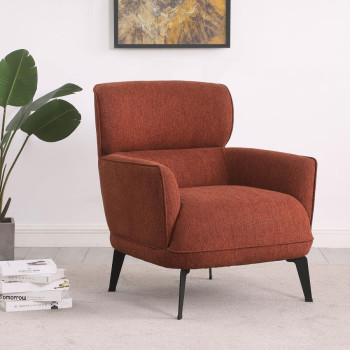 903081 Andrea Heavy Duty High Back Accent Chair Orange