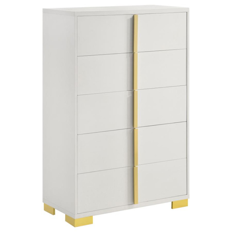 222935 Marceline 5-Drawer Chest White