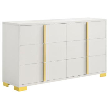222933 Marceline 6-Drawer Dresser White