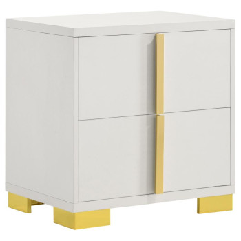 222932 Marceline 2-Drawer Nightstand White