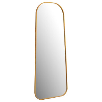 962822 Simeon Metal Frame Full Length 51″ Floor Mirror Antique Gold