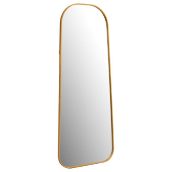 962821 Simeon Metal Frame Full Length 59″ Floor Mirror Antique Gold