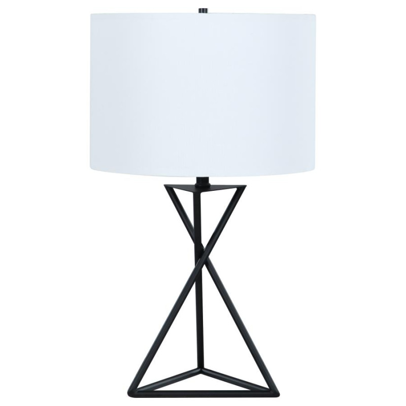 920051 Mirio Drum Table Lamp White And Black