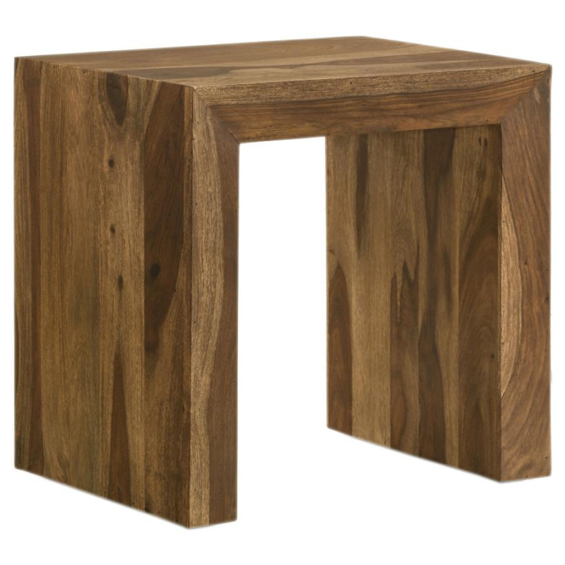 708417 Odilia Rectangular Solid Wood End Table Auburn