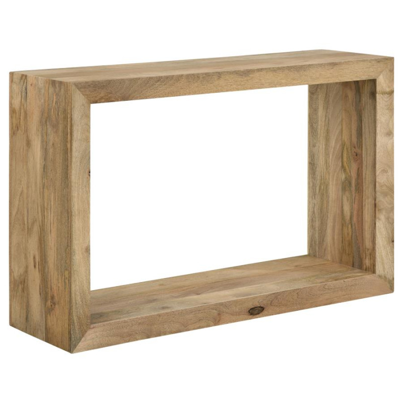 704839 Benton Rectangular Solid Wood Sofa Table Natural