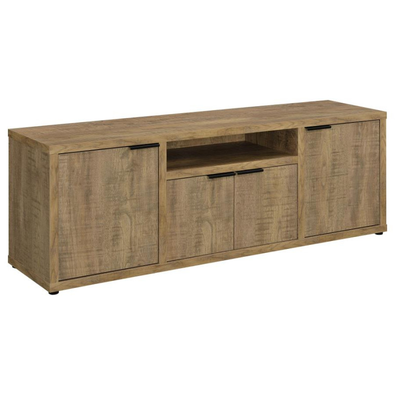 701702 Tabby 4-Door Engineered Wood 60″ TV Stand Mango