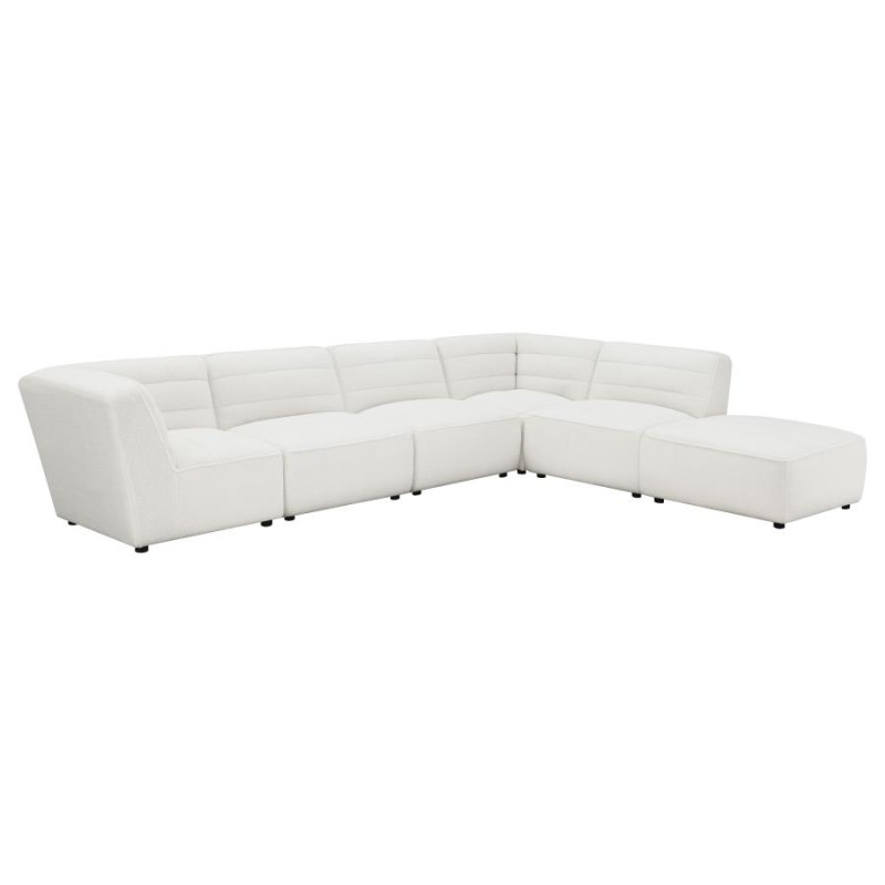 551621-SET Sunny 6-Piece Upholstered Sectional Natural