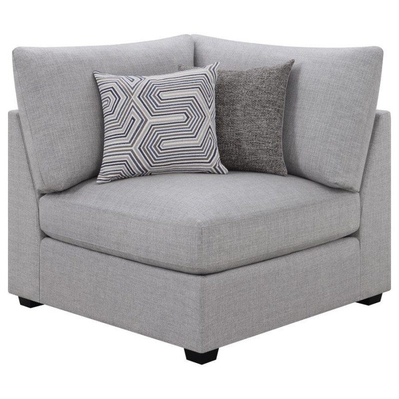 551512 Cambria Upholstered Corner Chair Grey