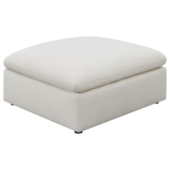 551453 Hobson Cushion Seat Ottoman Off-White