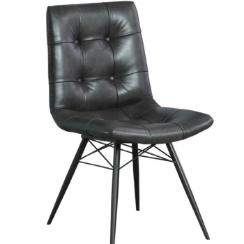 110302 Aiken Tufted Dining Chairs Charcoal (Set Of 4)