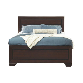 204391Q Kauffman Queen Panel Bed Dark Cocoa