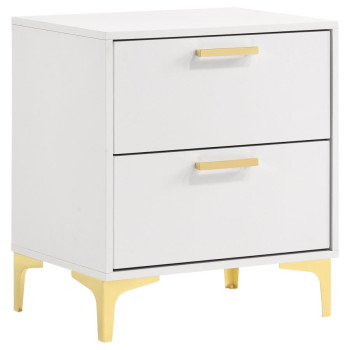 224402 Kendall 2-Drawer Nightstand White