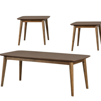 753524 3-Piece Occasional Set Natural Walnut