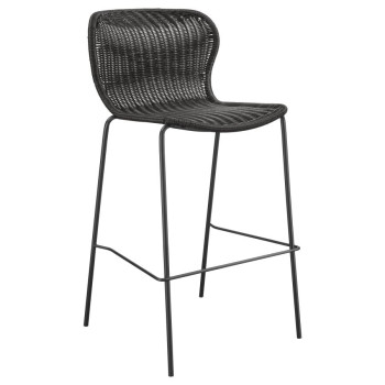 192040 Upholstered Bar Stools with Footrest