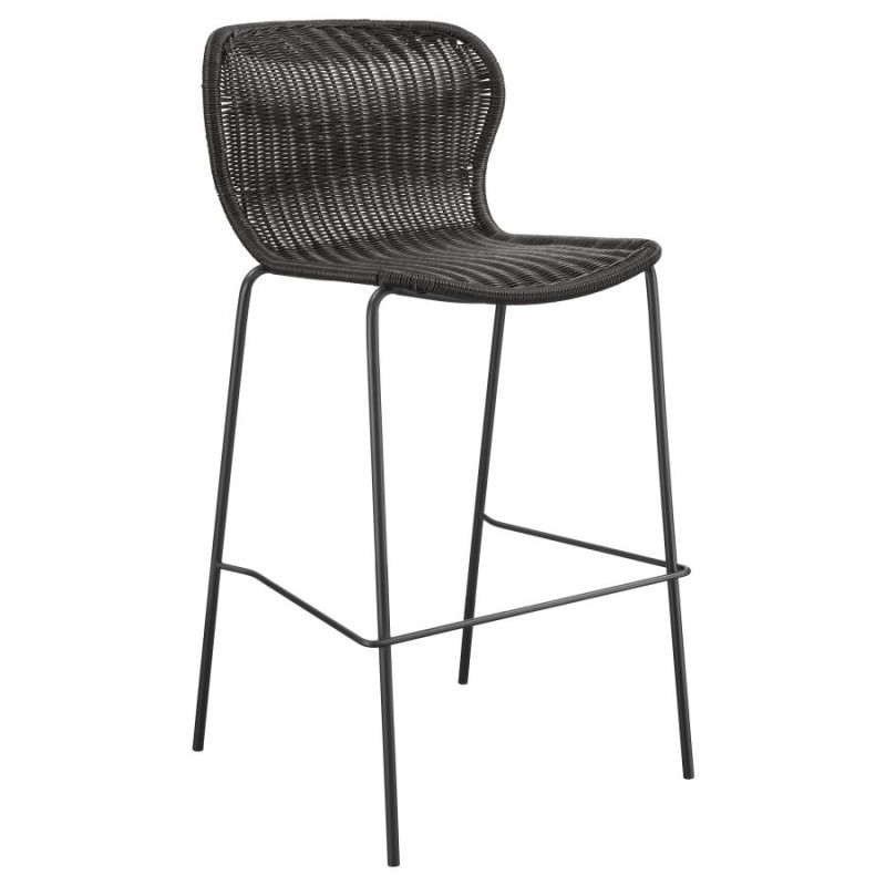 192040 Upholstered Bar Stools with Footrest