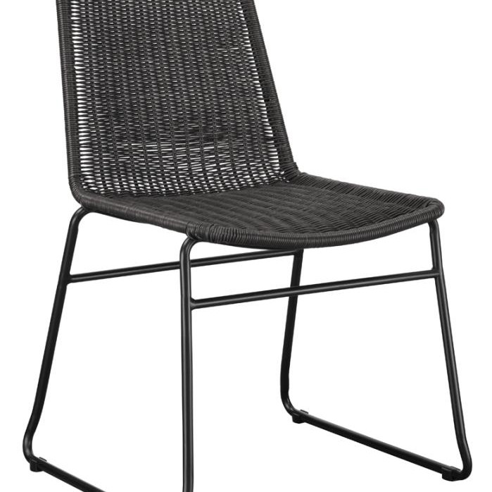 192032 Aviano Upholstered Dining Chairs Brown and Sandy Black