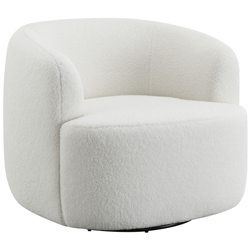 905726 Upholstered Swivel Chair Natural