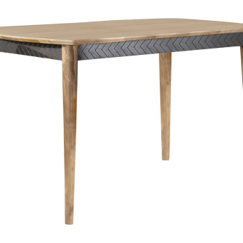 110578 Partridge Rectangular Counter Height Table Natural Sheesham