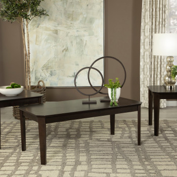 736184 3-Piece Occasional Set Dark Brown