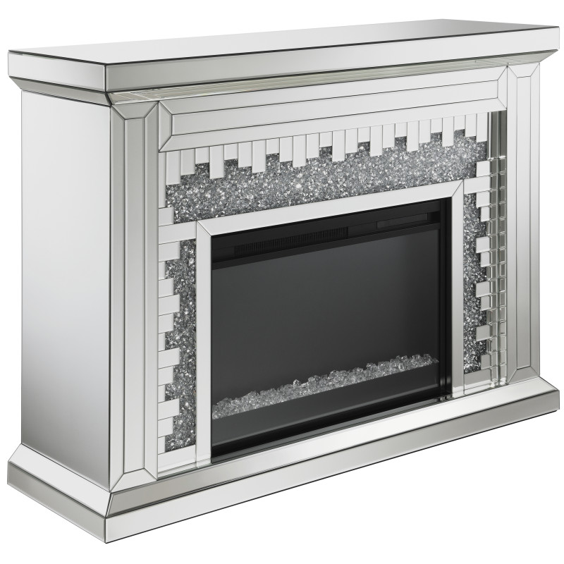 991048 Rectangular Freestanding Fireplace Mirror