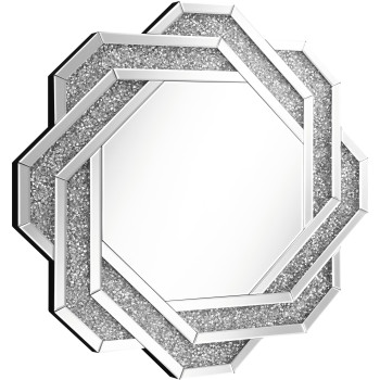 961617 Wall Mirror With Braided Frame Dark Crystal