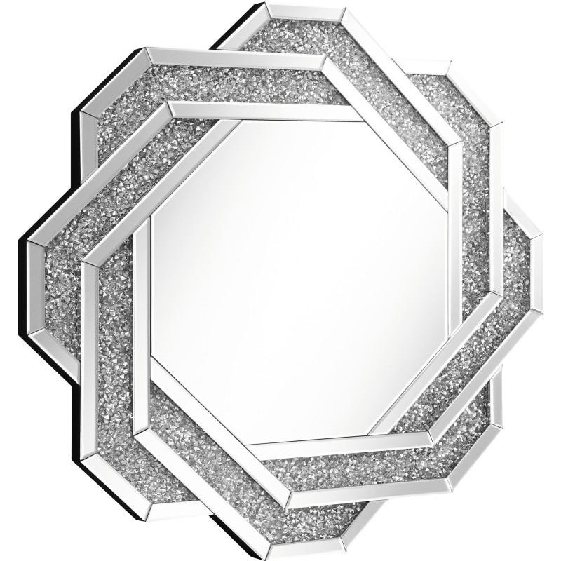 961617 Wall Mirror With Braided Frame Dark Crystal