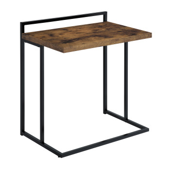 936122 Rectangular Snack Table With Metal Base