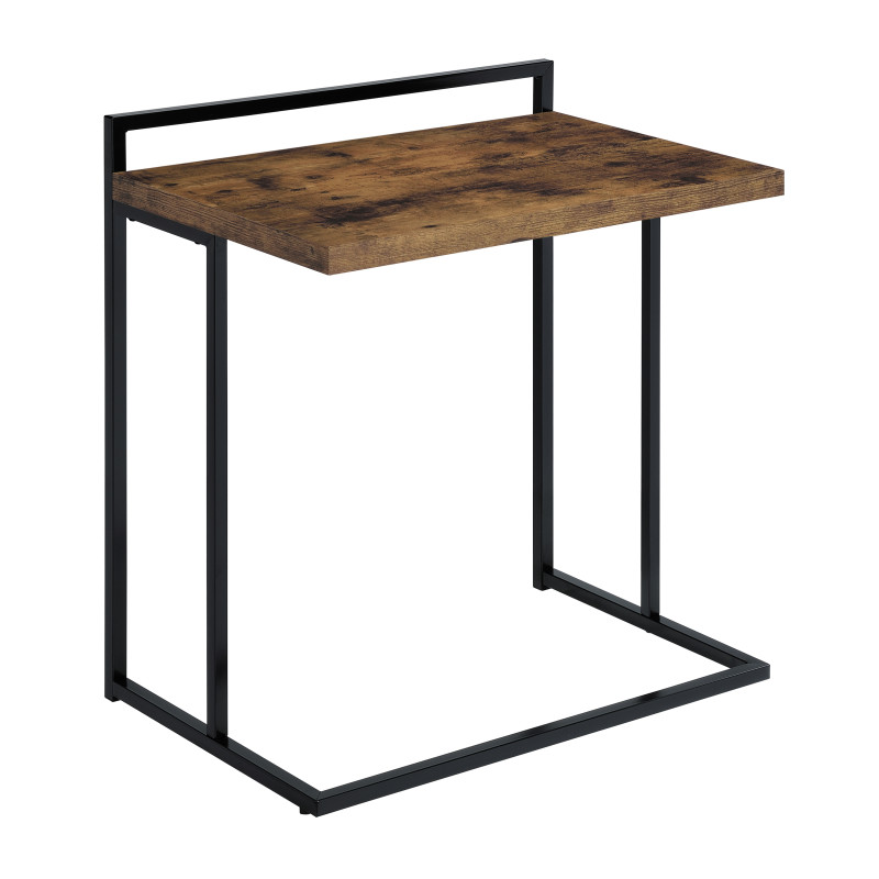 936122 Rectangular Snack Table With Metal Base