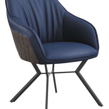 193722 Mayer Upholstered Tufted Side Chairs Blue And Brown