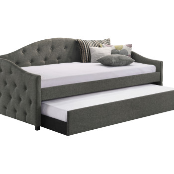 300638 Sadie Upholstered Twin Daybed With Trundle