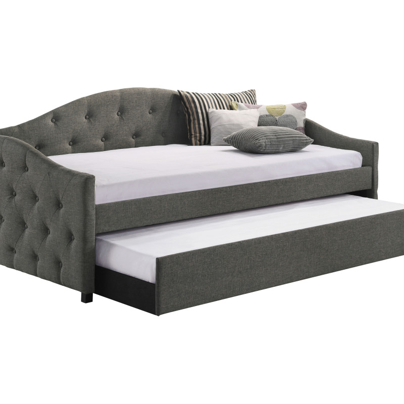 300638 Sadie Upholstered Twin Daybed With Trundle