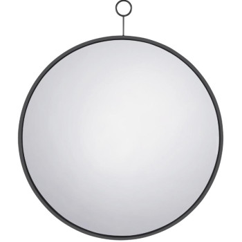 961495 Round Wall Mirror Black Nickel
