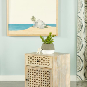 953569 1-door Accent Cabinet White Washed
