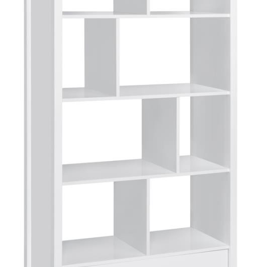801574 Dylan Rectangular 8-shelf Bookcase