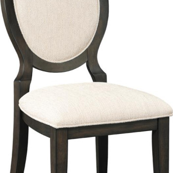 115102 Twyla Upholstered Dining Chairs with Oval Back