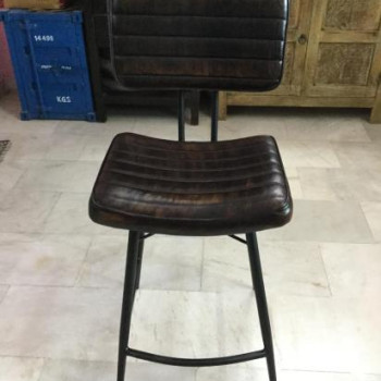 110659 Partridge Upholstered Counter Height Stools with Footrest