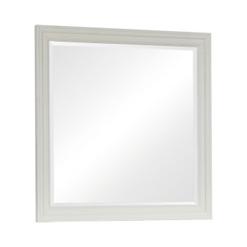 201304 Sandy Beach Rectangular Mirror White