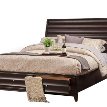 1788-81Q Legacy Storage Queen Bed, Black Cherry