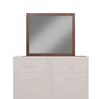 1100-06 Savannah Mirror, Pecan