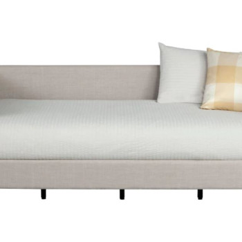 1096T Britney Daybed, Light Grey Linen