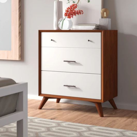 999-04 Flynn Small Chest, Acorn & White