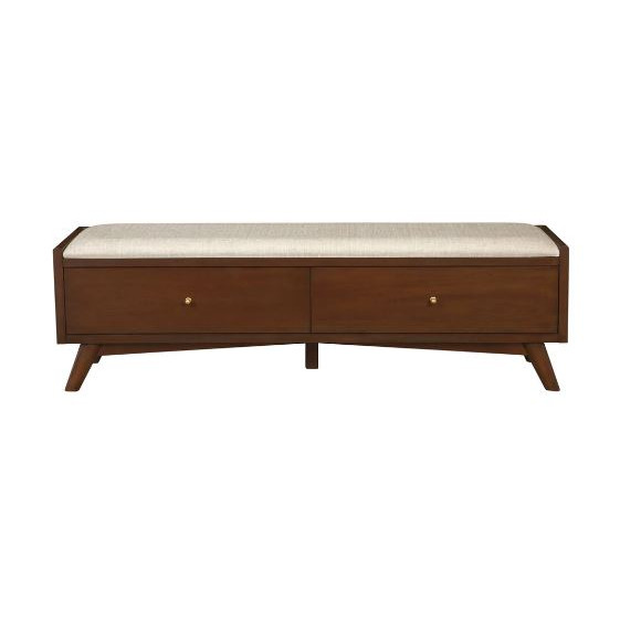 966WAL-12 Flynn Bench, Walnut