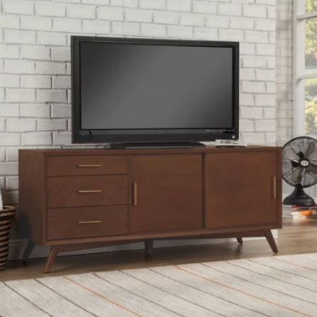 966WAL-10 Flynn Large TV Console, Walnut