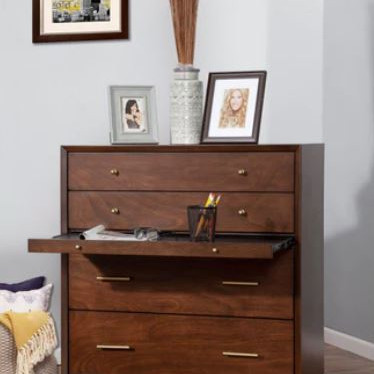 966WAL-05 Flynn Chest, Walnut